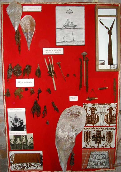 schema generale della lavorazione del bisso